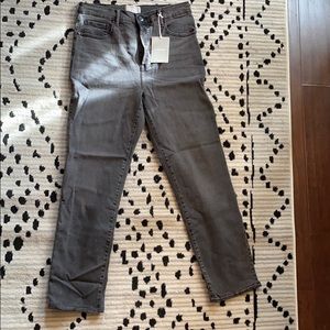 High waisted cigarette jean